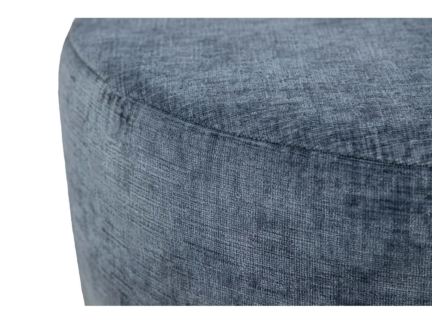 Puff Poliester Azul Amarillo 40x40x43 Cm