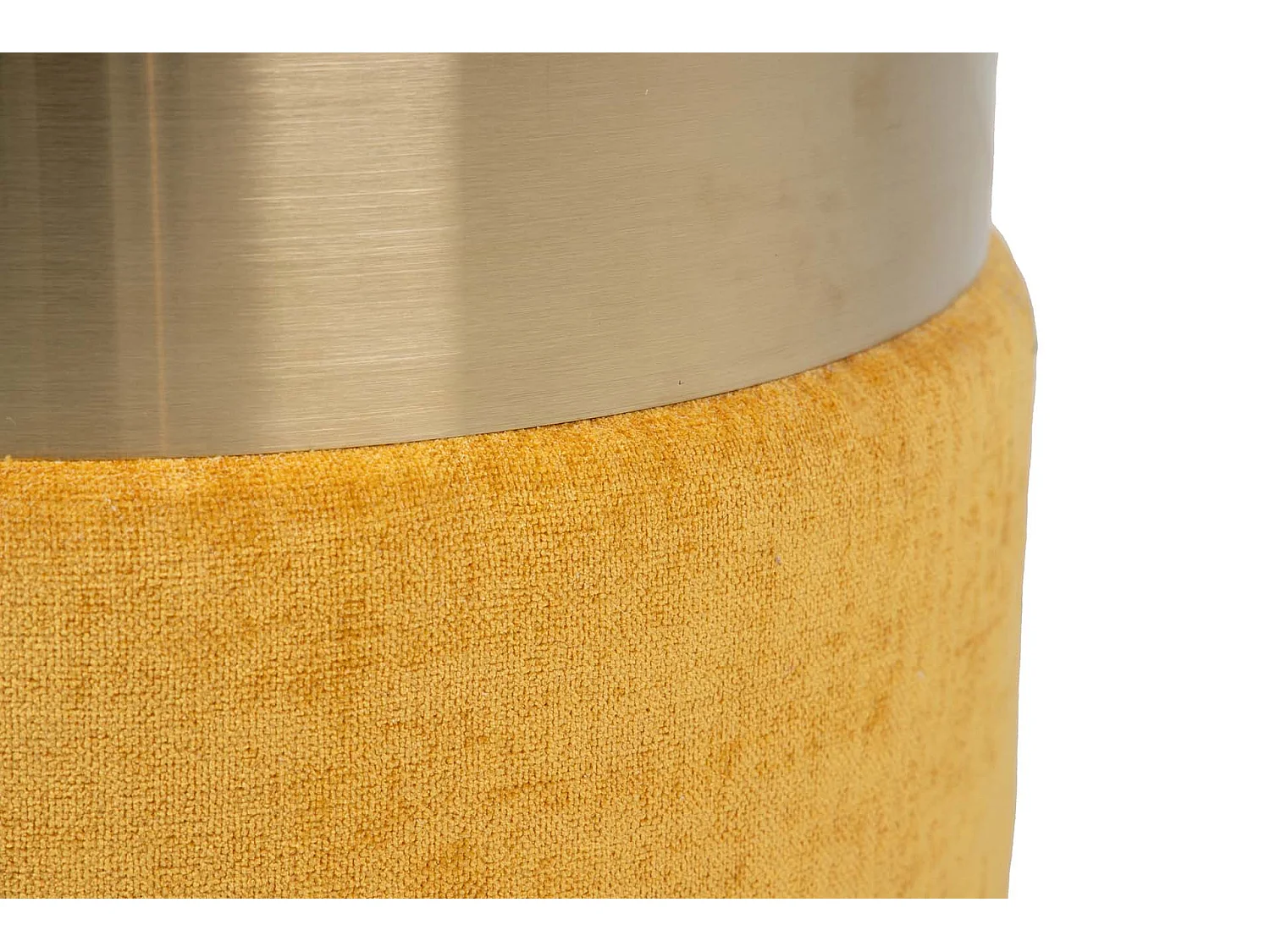 Puff Poliester Azul Amarillo 40x40x43 Cm