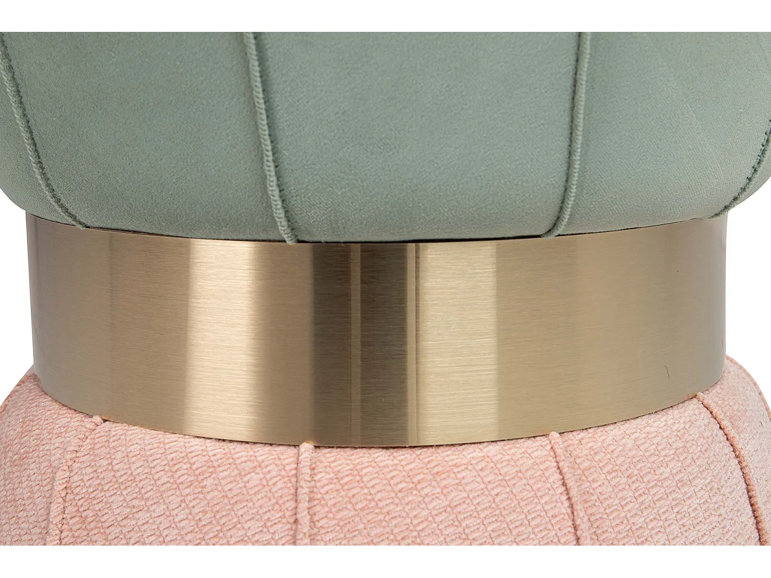 Puff Velvet Azul Rosa 40x40x44 Cm