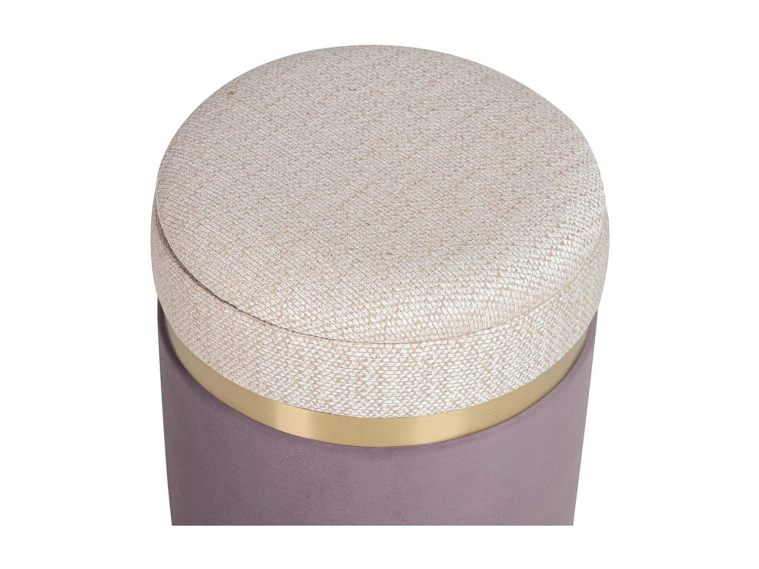 Set 2 Puffs Poliester 36x36x44 31x31x38 Cm