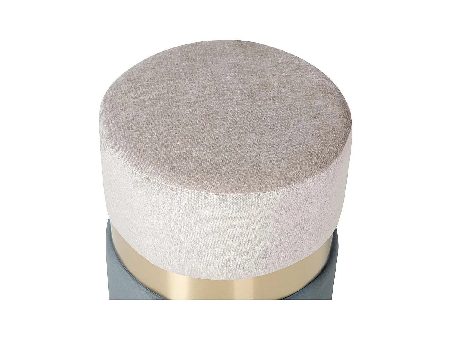 Puff Velvet Azul Gris 40x40x43 Cm