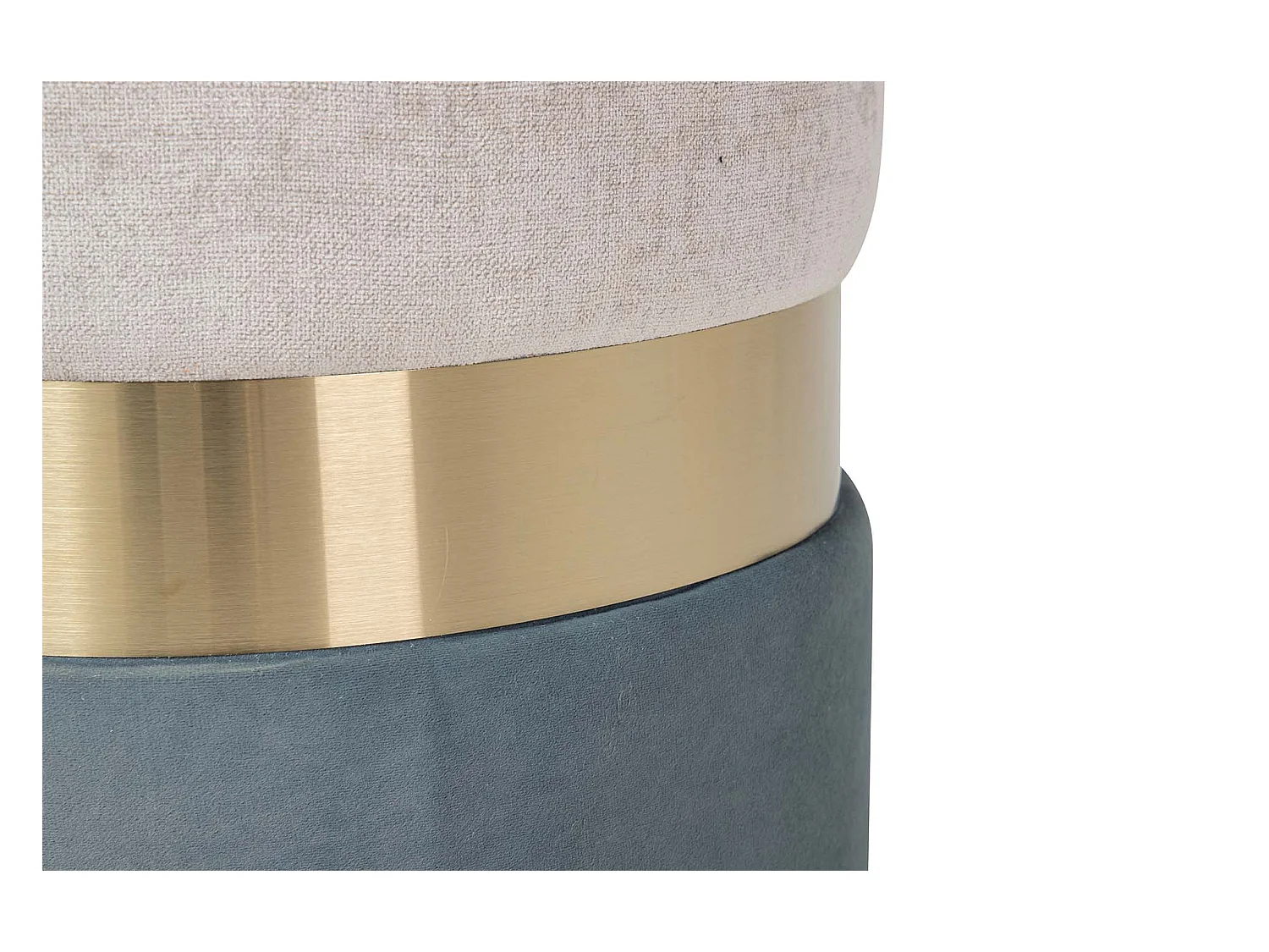 Puff Velvet Azul Gris 40x40x43 Cm