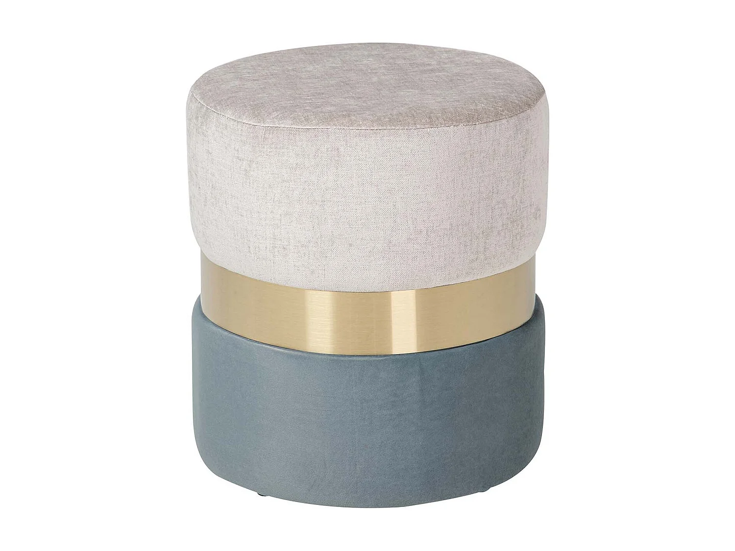 Puff Velvet Azul Gris 40x40x43 Cm