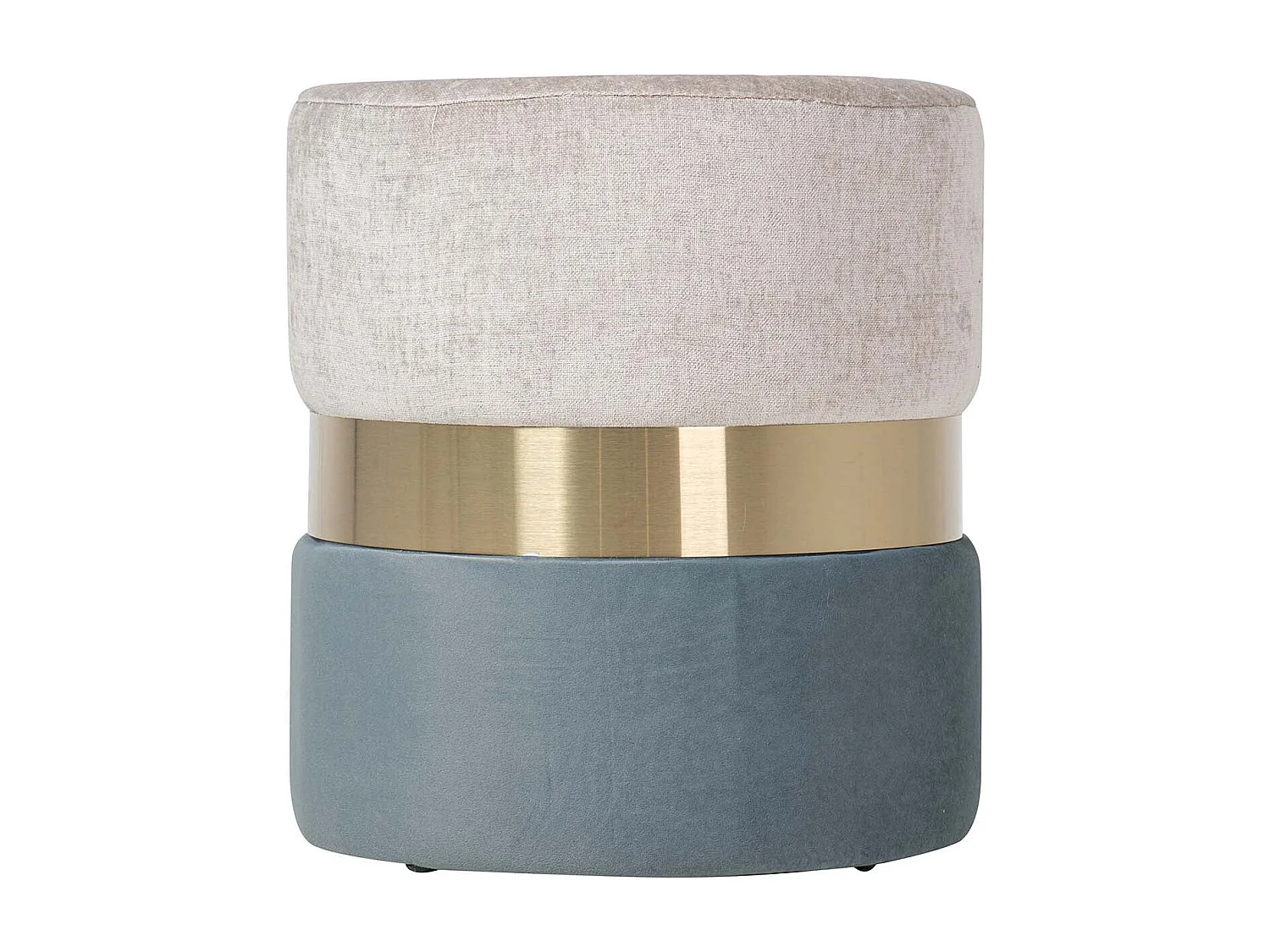 Puff Velvet Azul Gris 40x40x43 Cm