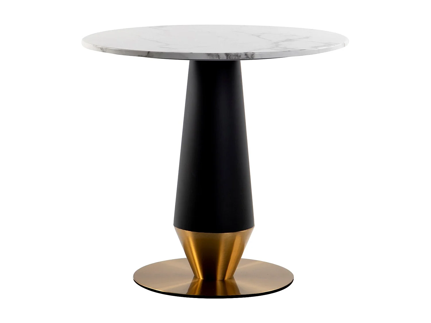 Mesa Comedor Acero Inoxidable Y Mármol Brampton 80x80x75 Cm