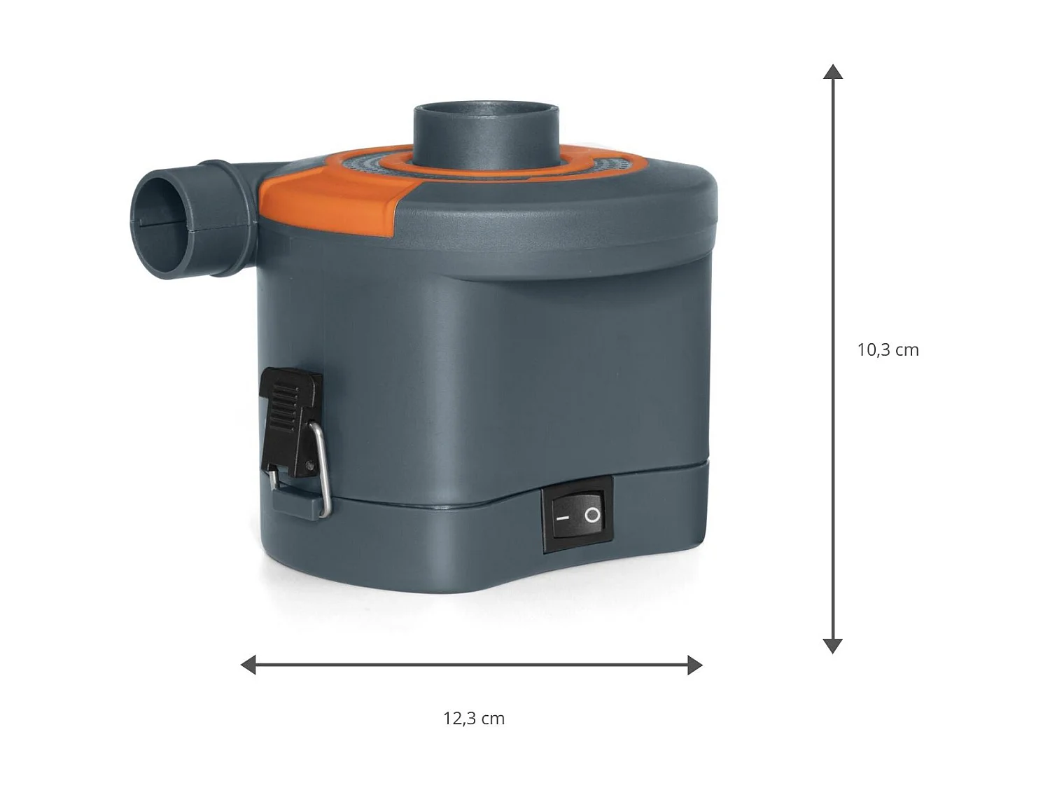 Gonfleur Électrique Bestway à Piles 12,3x10,6x10,3 cm avec Adaptateurs