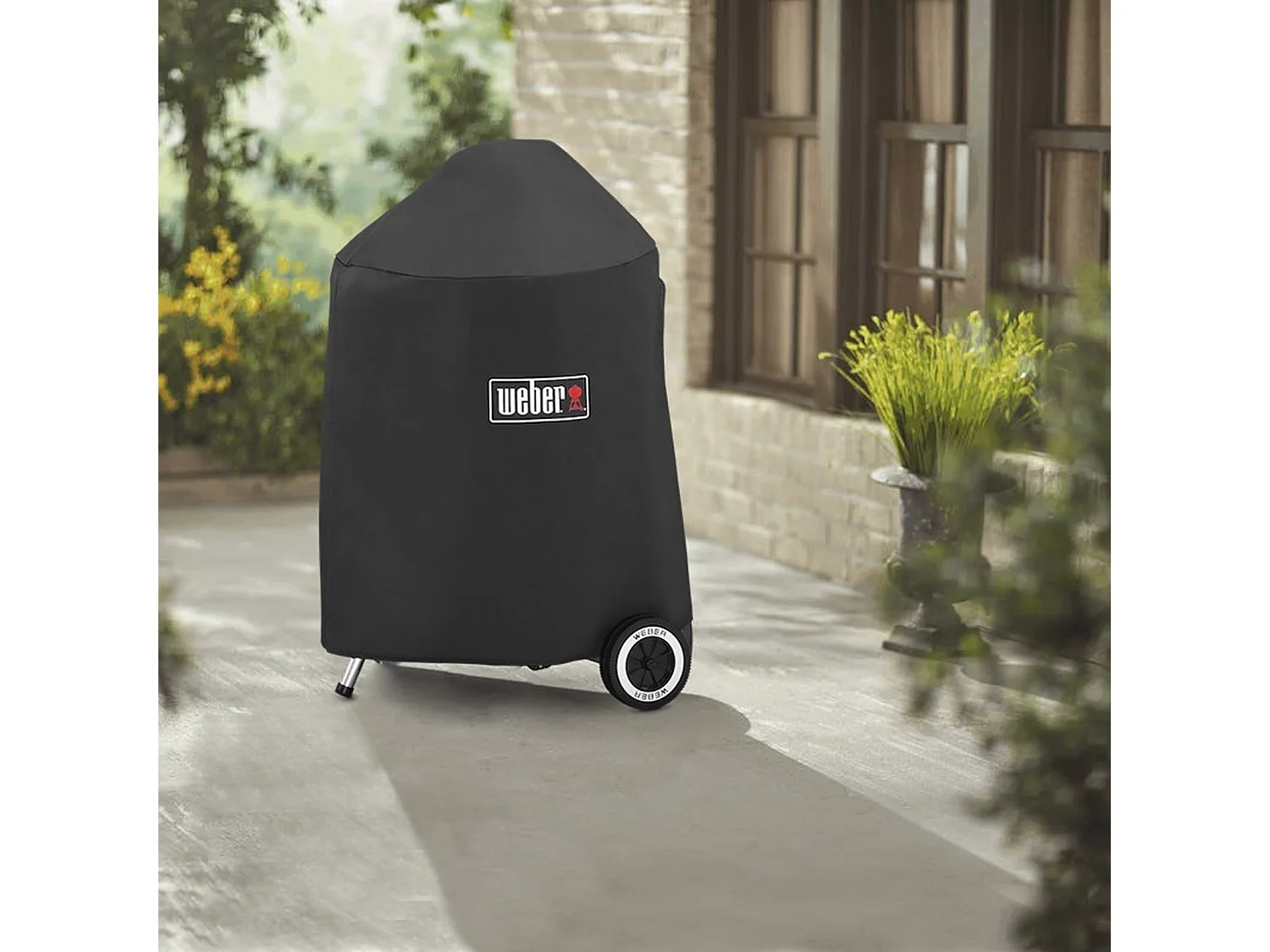 Housse de barbecue Weber Luxe 50,8x88,5x52 cm respirante et imperméable avec sangles de fixation, pour barbecues de 47 cm