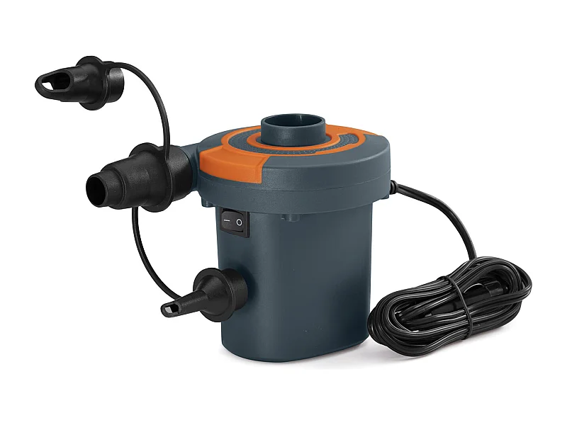 Gonfleur Électrique Bestway Connexion à Allume-Cigare 12 V 11,5x10,5x12,5 cm avec Adaptateurs