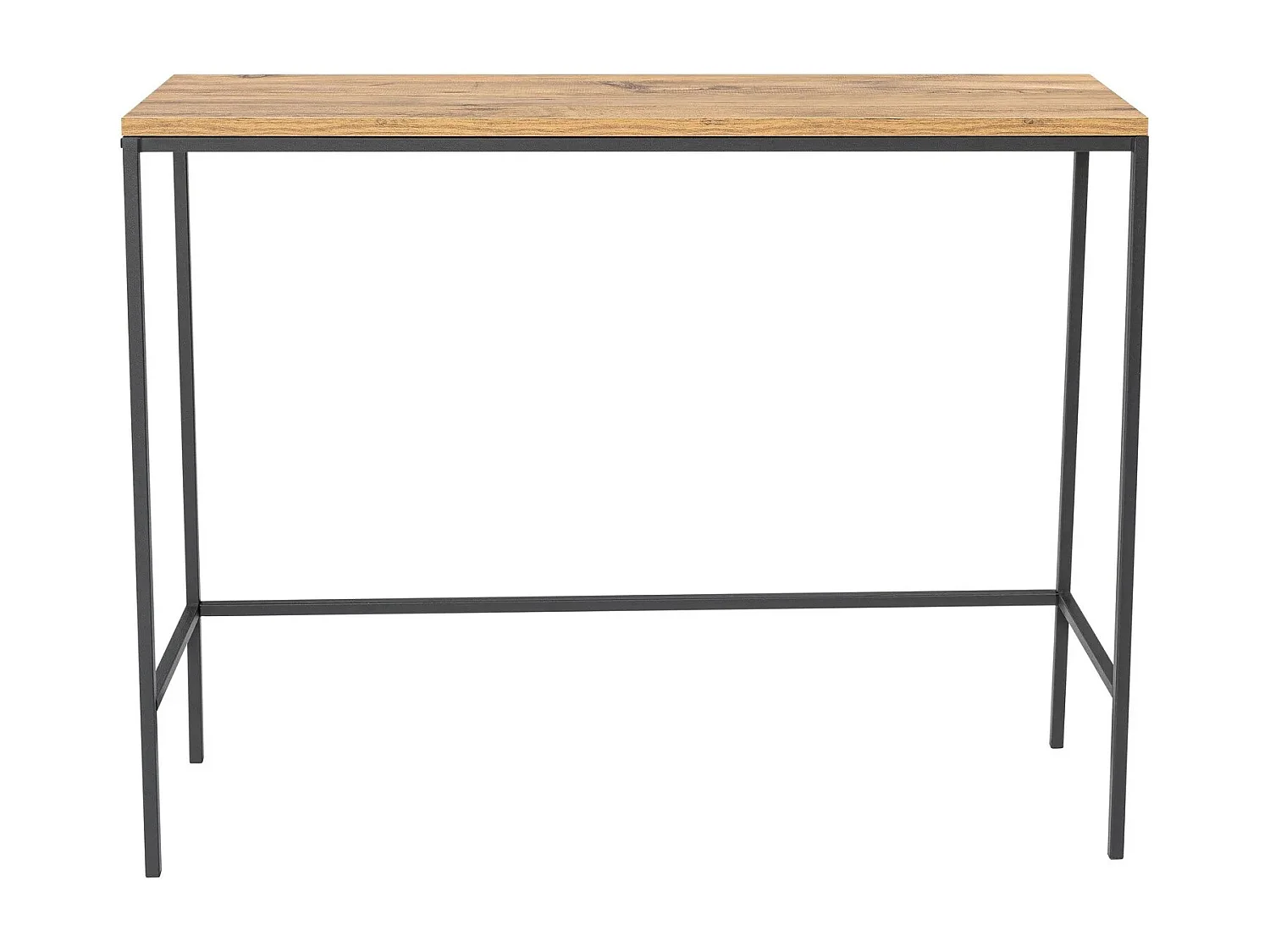 Aparador elegante – 100 cm x 80 cm x 30 cm – Preto – Aglomerado revestido em melamina