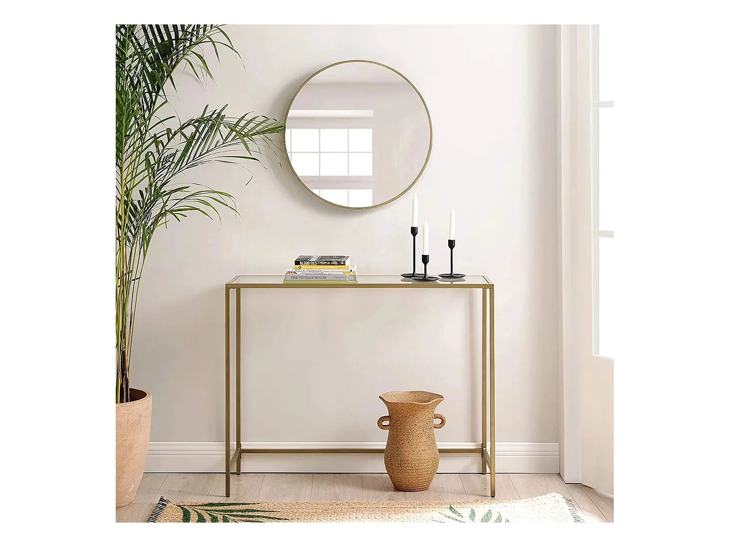 Consola Kailua 1821, Dorado, 80x100x30cm