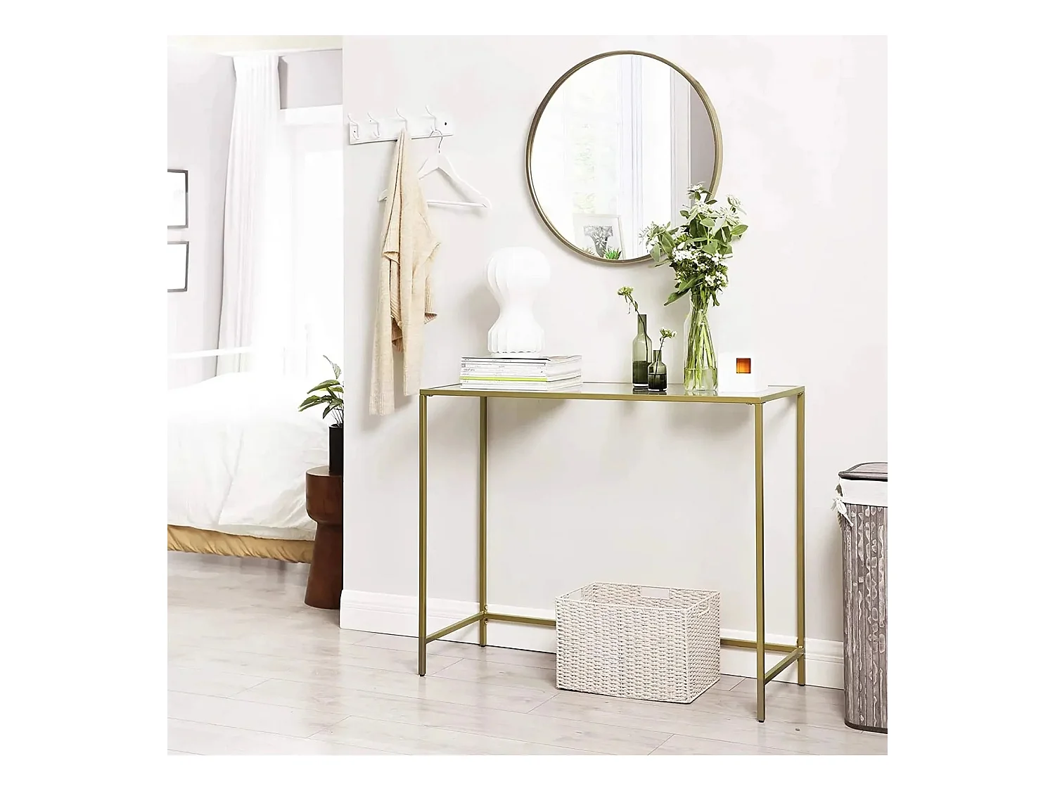 Consola Kailua 1821, Dorado, 80x100x30cm