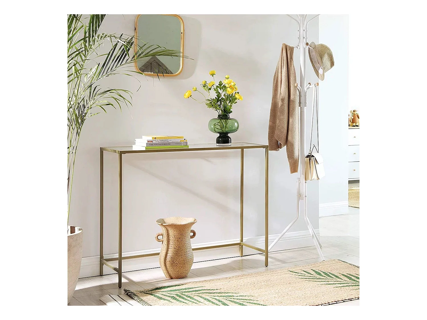 Consola Kailua 1821, Dorado, 80x100x30cm