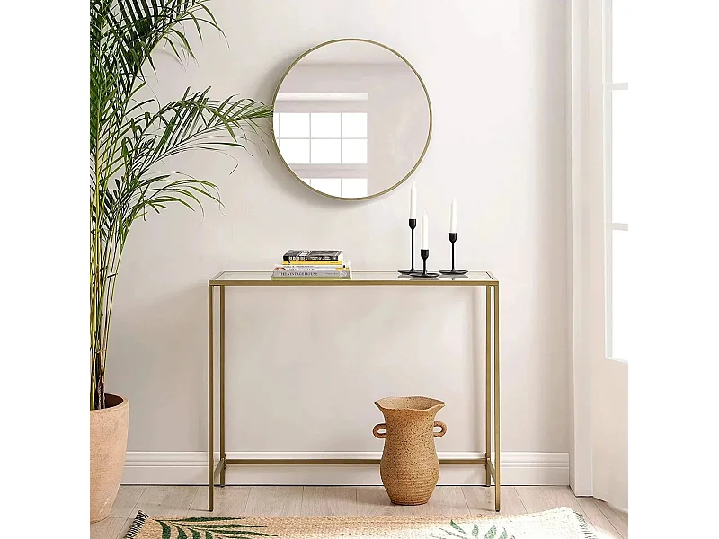 Consola Kailua 1821, Dorado, 80x100x30cm