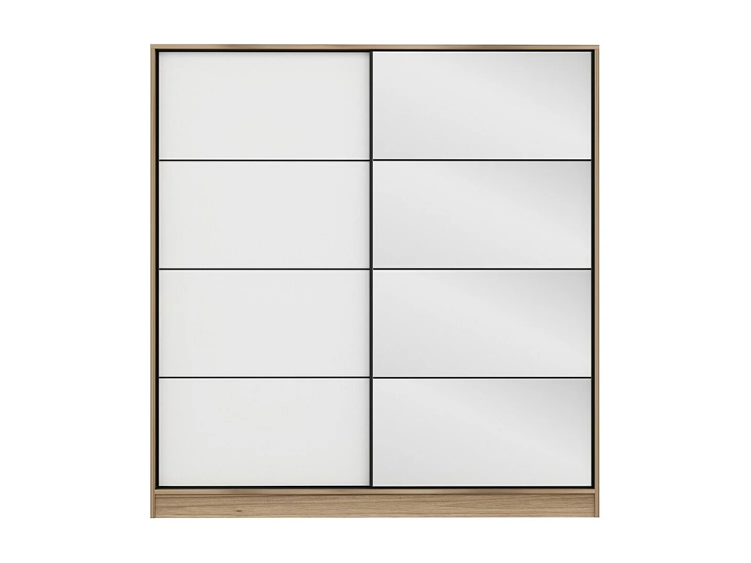 Armario Kale-3169 dore blanco 180x190x52 cm