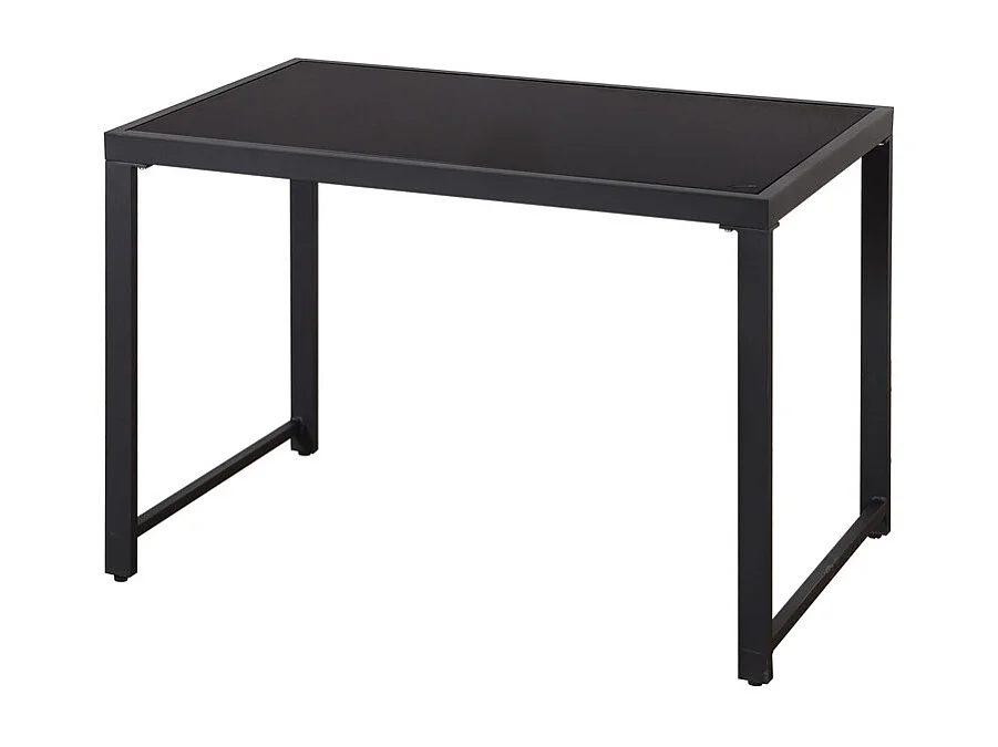 Salon de jardin en aluminium: canapé 3 places, canapé 2 places et table en verre - avec fonction de couchage - Gris