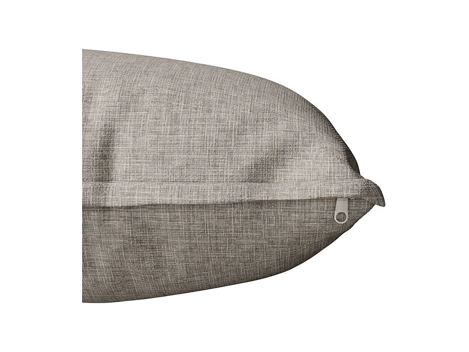 Salon de jardin 4 personnes: Canapé 2 places, 2 fauteuils et 1 table basse - avec un cadre en fer galvanisé - pieds réglables