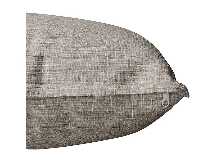 Salon de jardin 4 personnes: Canapé 2 places, 2 fauteuils et 1 table basse - avec un cadre en fer galvanisé - pieds réglables