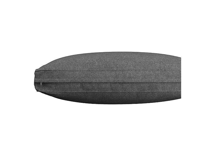 Salotto da giardino in ferro zincato - divano angolare e tavolino in vetro temperato - gambe regolabili, con cuscini grigi