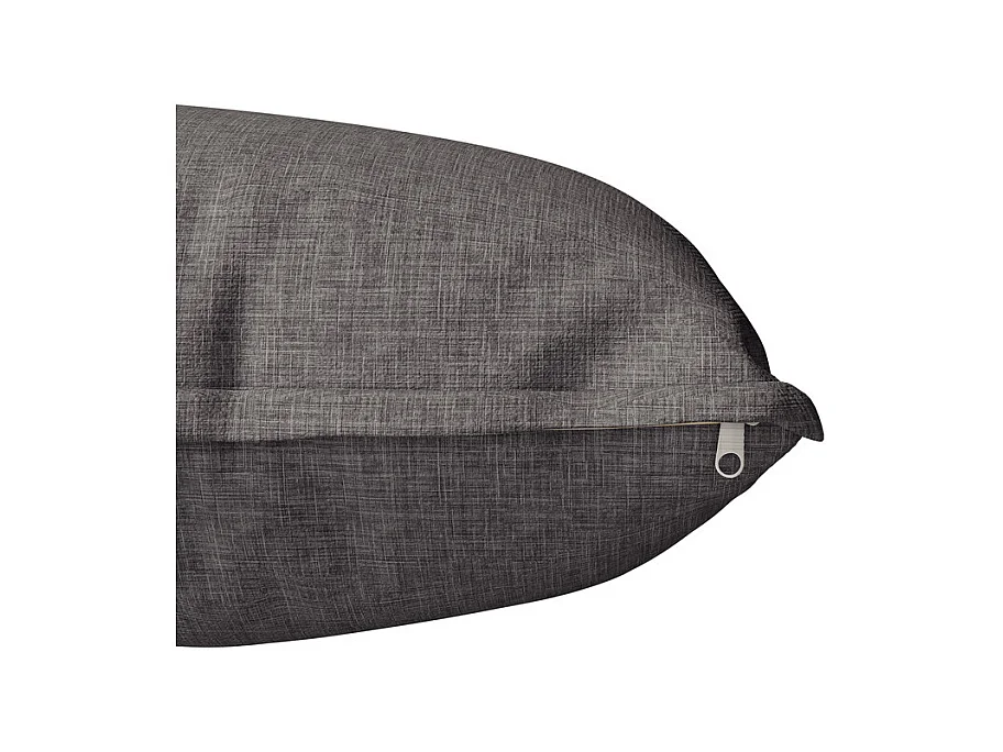 Salon de jardin 4 personnes: table basse en verre durci, canapé 2 places et 2 fauteuils, pieds réglables, avec coussins, Noir