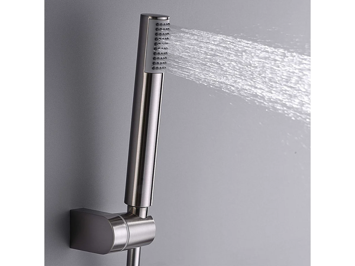 Ensemble de Douche Anti-Calcaire Or Brossé OLIMPO BDC033-5OC