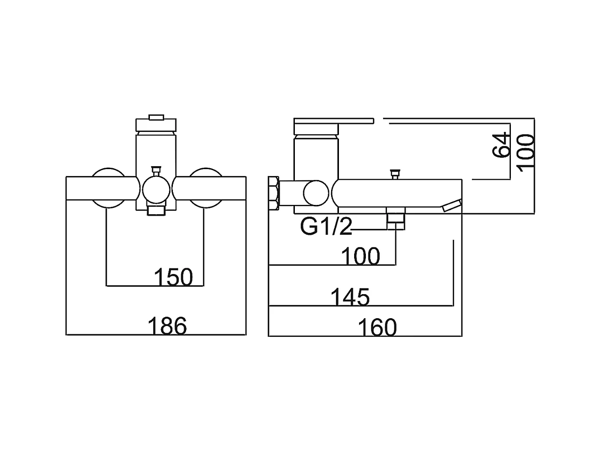Ensemble de Douche Thermostatique Anti-Calcaire en Niquel Brossé MONZA BTM039-5NQ