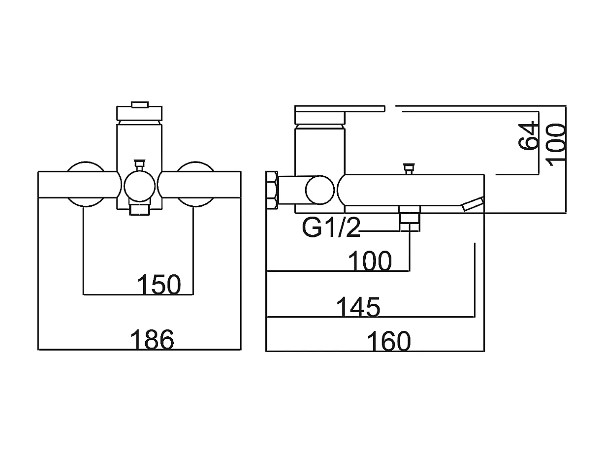 Ensemble de Douche Thermostatique Anti-Calcaire en Niquel Brossé MONZA BTM039-5NQ