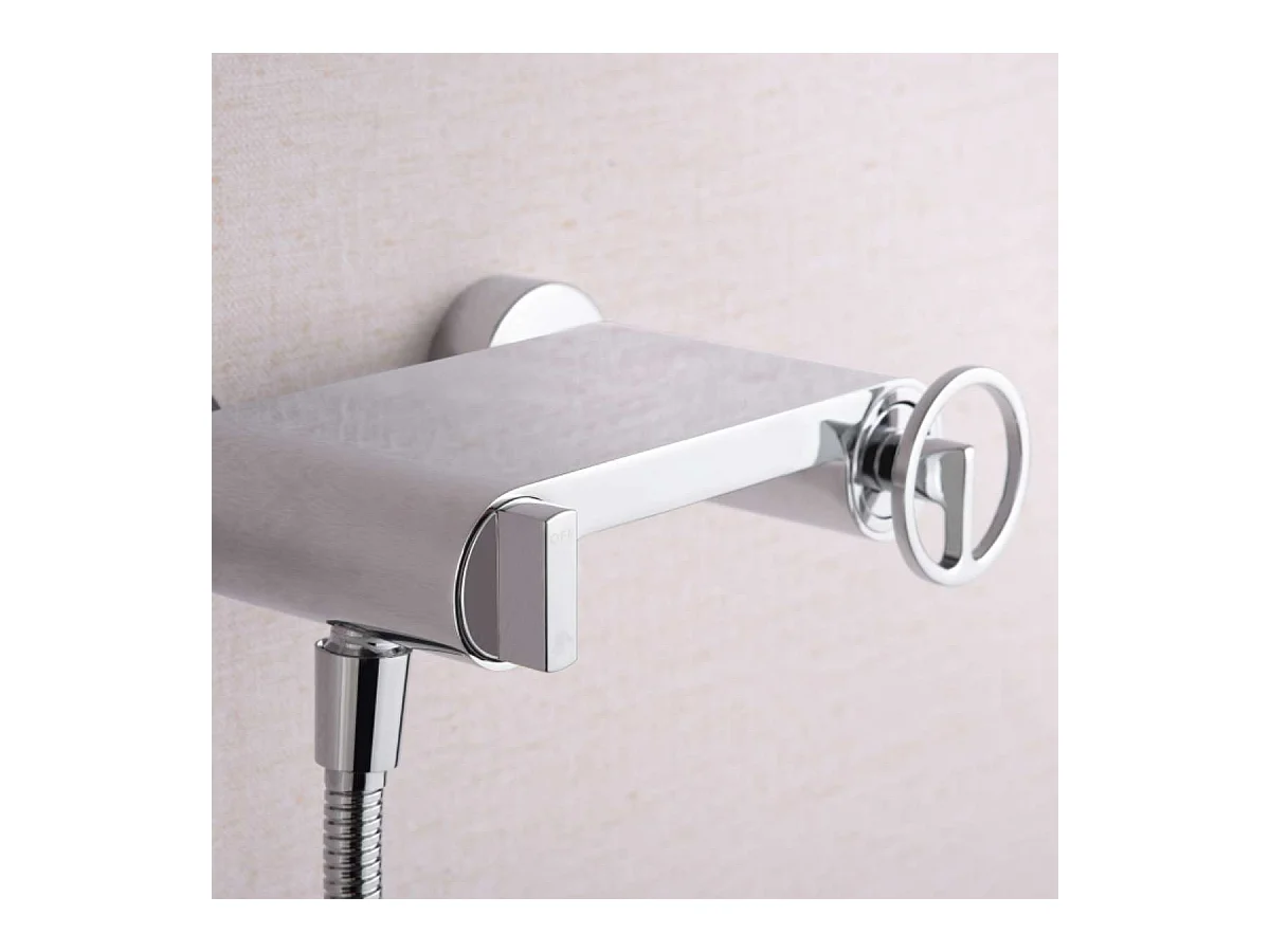 Ensemble de Douche Anti-Calcaire Chrome OLIMPO BDC033-5