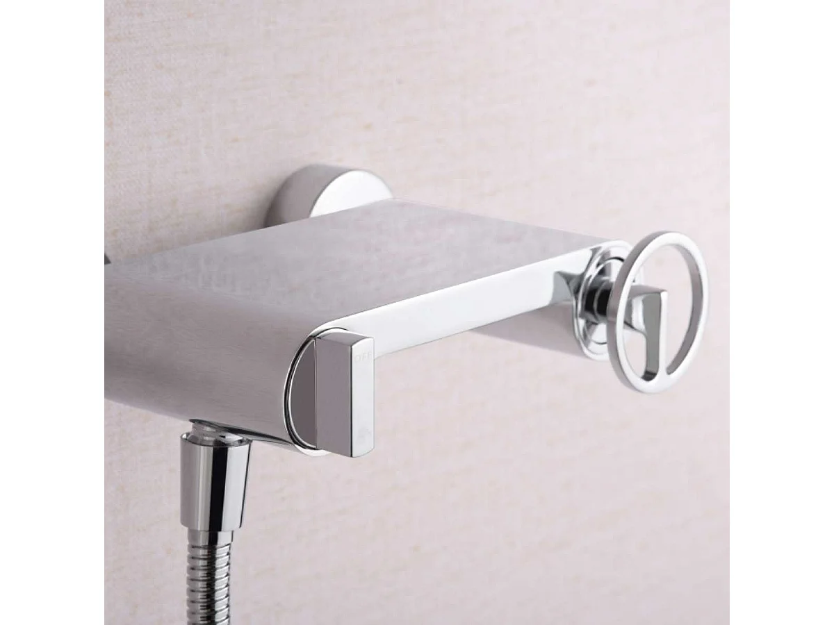 Ensemble de Douche Anti-Calcaire Chrome OLIMPO BDC033-5