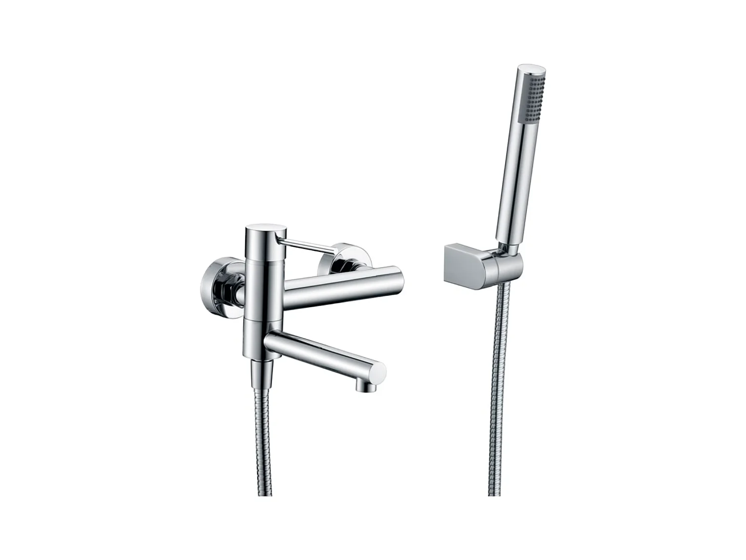 Ensemble de Douche Anti-Calcaire en Niquel Brossé MONZA BDM039-5NQ