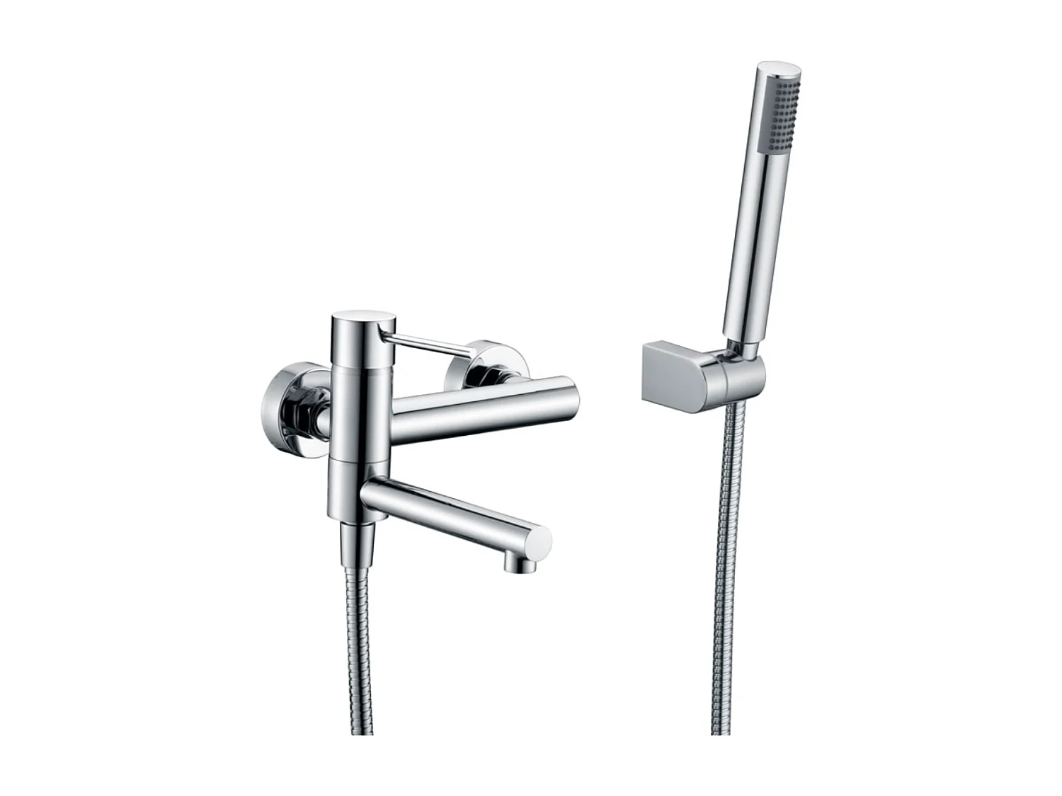 Ensemble de Douche Anti-Calcaire en Niquel Brossé MONZA BDM039-5NQ