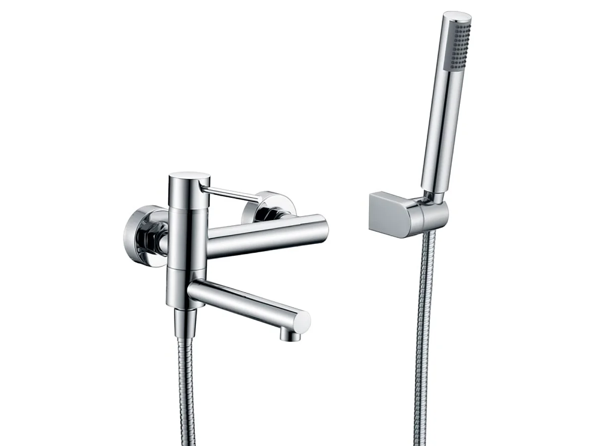 Ensemble de Douche Anti-Calcaire Nickel Brossé - IMEX MONZA BDM039-5NQ