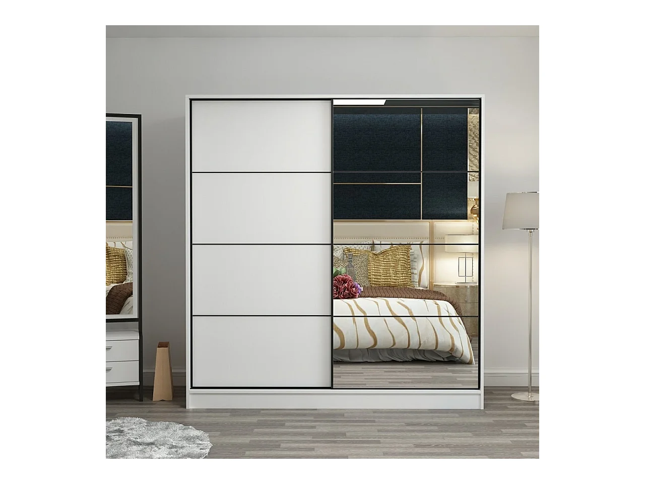 Armario Kale-3961 blanco 180x210x52 cm