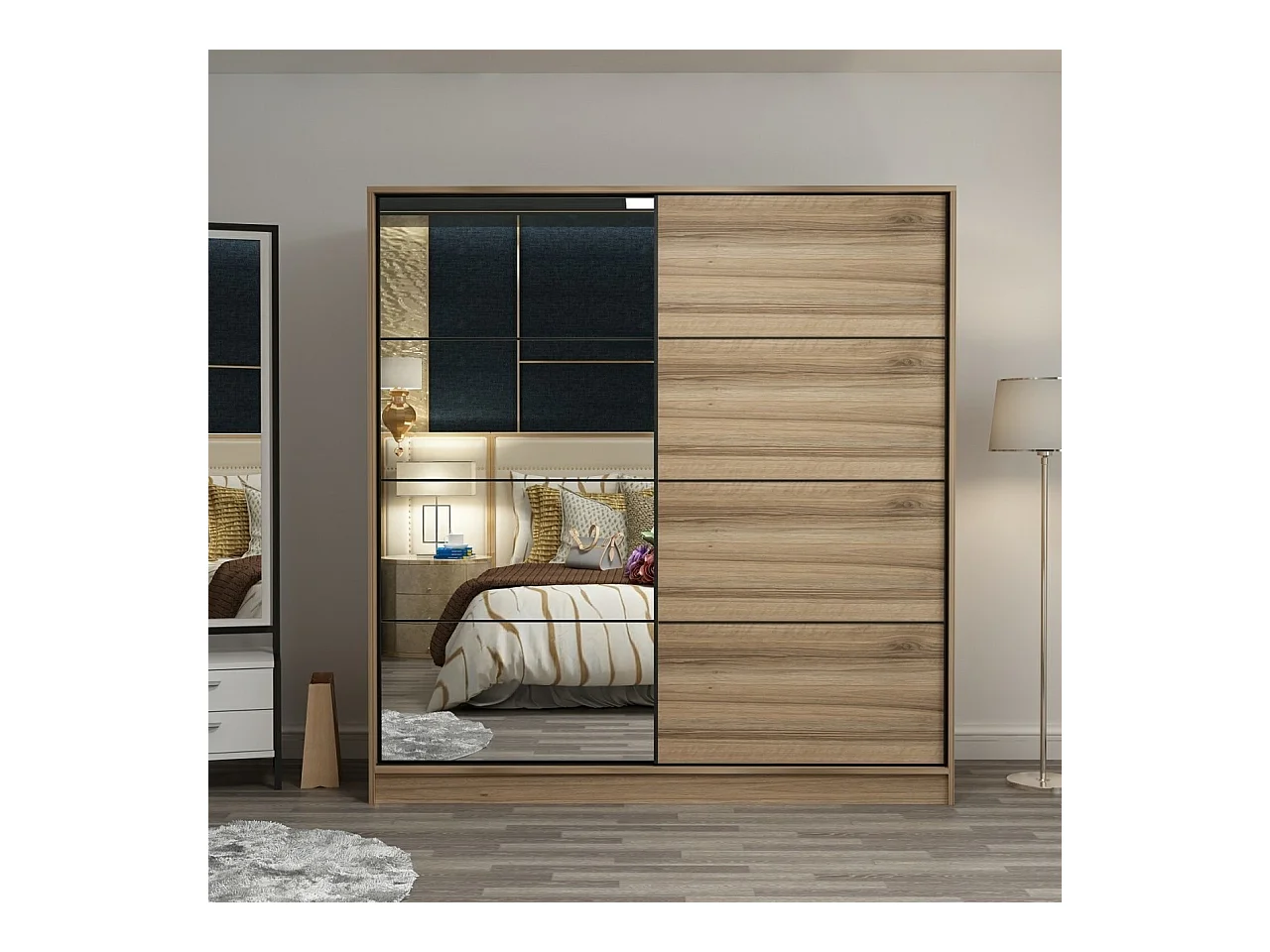 Armario Kale-3978 dore 160x45.1x35.5 cm