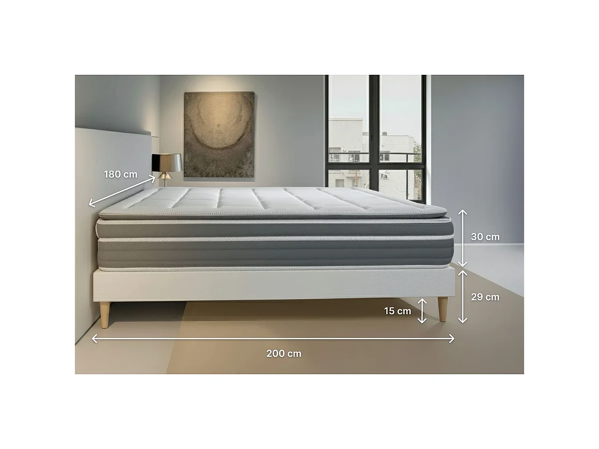 Zestaw materac i podstawa 180x200 cm - Trente PLUS