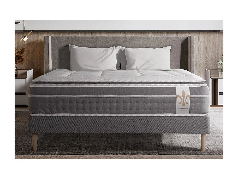 Matratzen- und Lattenrost-Set 140x190 cm - Trente PLUS