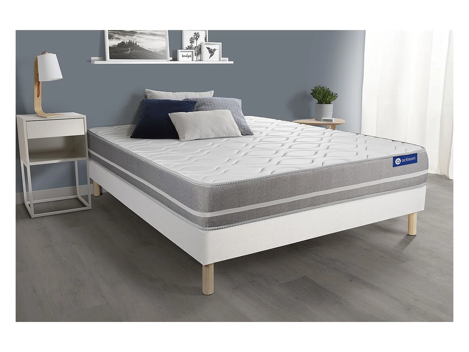Ensemble Matelas Sommier 150x200 cm - Actiflex Touch