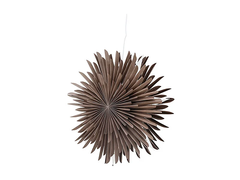 Lampe Suspension Design "Selen" 46cm Marron