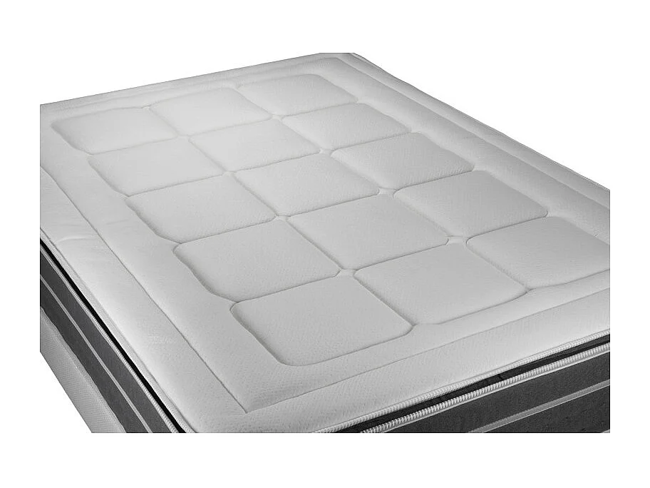 Pack cama completa - Colchón 140x200cm + Somier con láminas (kit) + 2 almohadas + Edredón - Trente PLUS