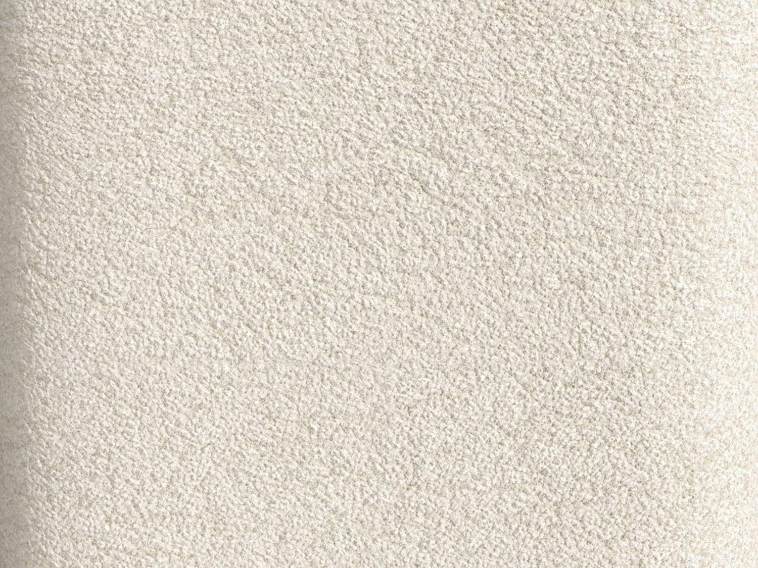 Pouf en tissu bouclette blanc cassé ELVORO