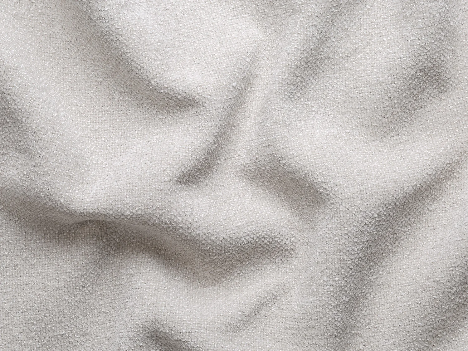 Canapé d'angle gauche en tissu chenille beige CALESO de Maison Céphy