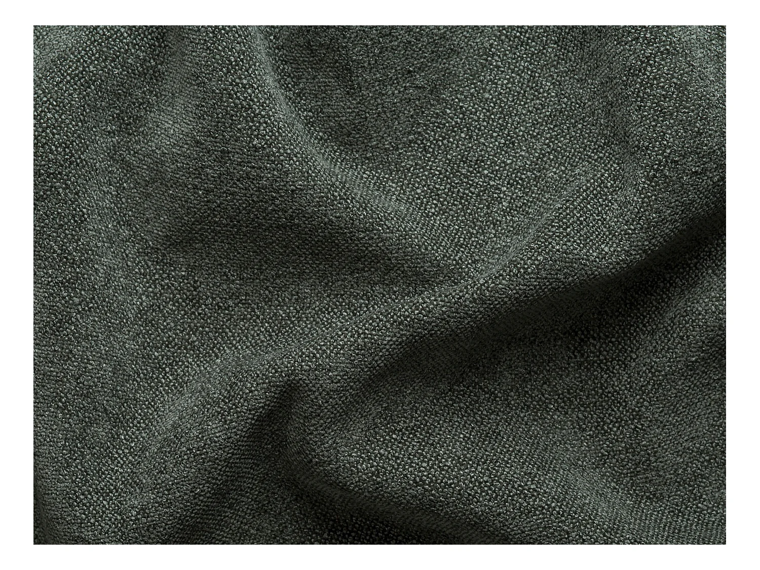 Venstre hjørnesofa i grønt chenille-stoff CALESO fra Maison Céphy