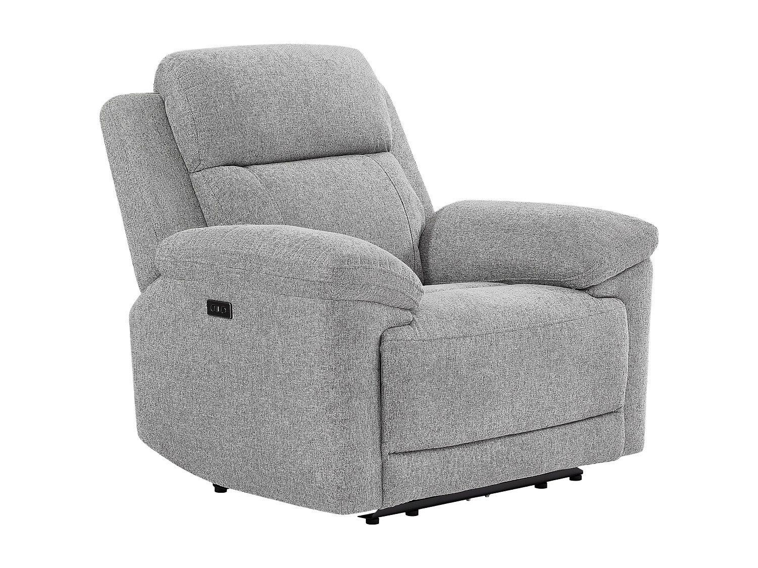 Elektrischer Relaxsessel aus meliertem grauem Stoff – KELUNO günstig online kaufen