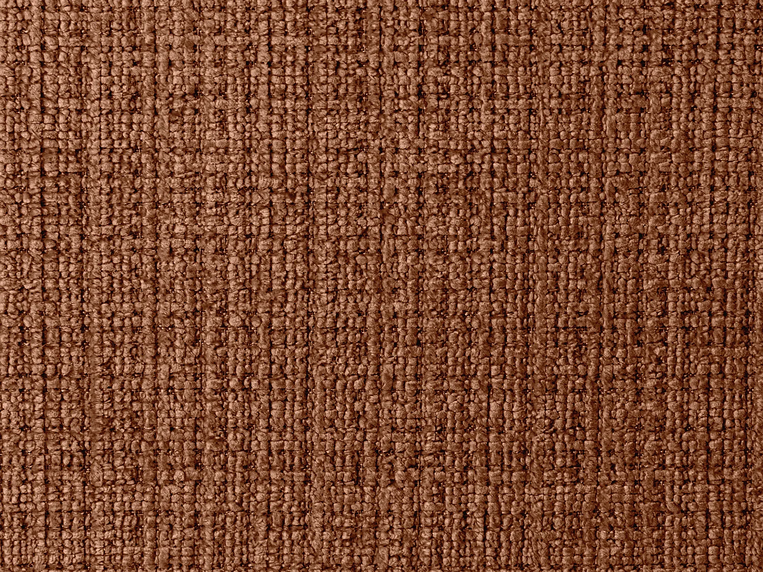 Canapé d'angle droit en tissu chenille terracotta BELADON