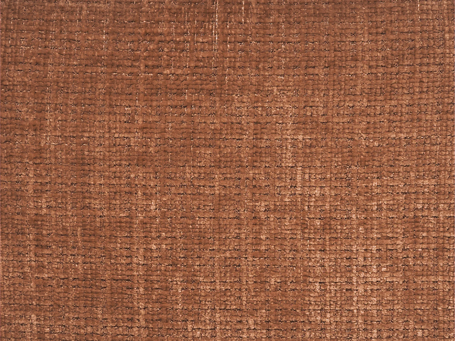 Canapé 3 places en tissu chenille terracotta BELADON