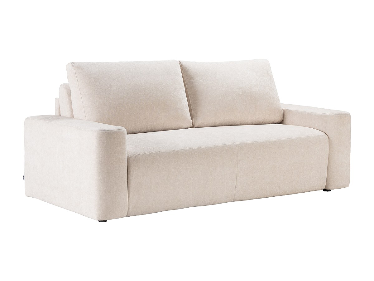 3-Sitzer Schlafsofa – Strukturstoff – Beige – Liegefläche 140 cm – Matratze günstig online kaufen