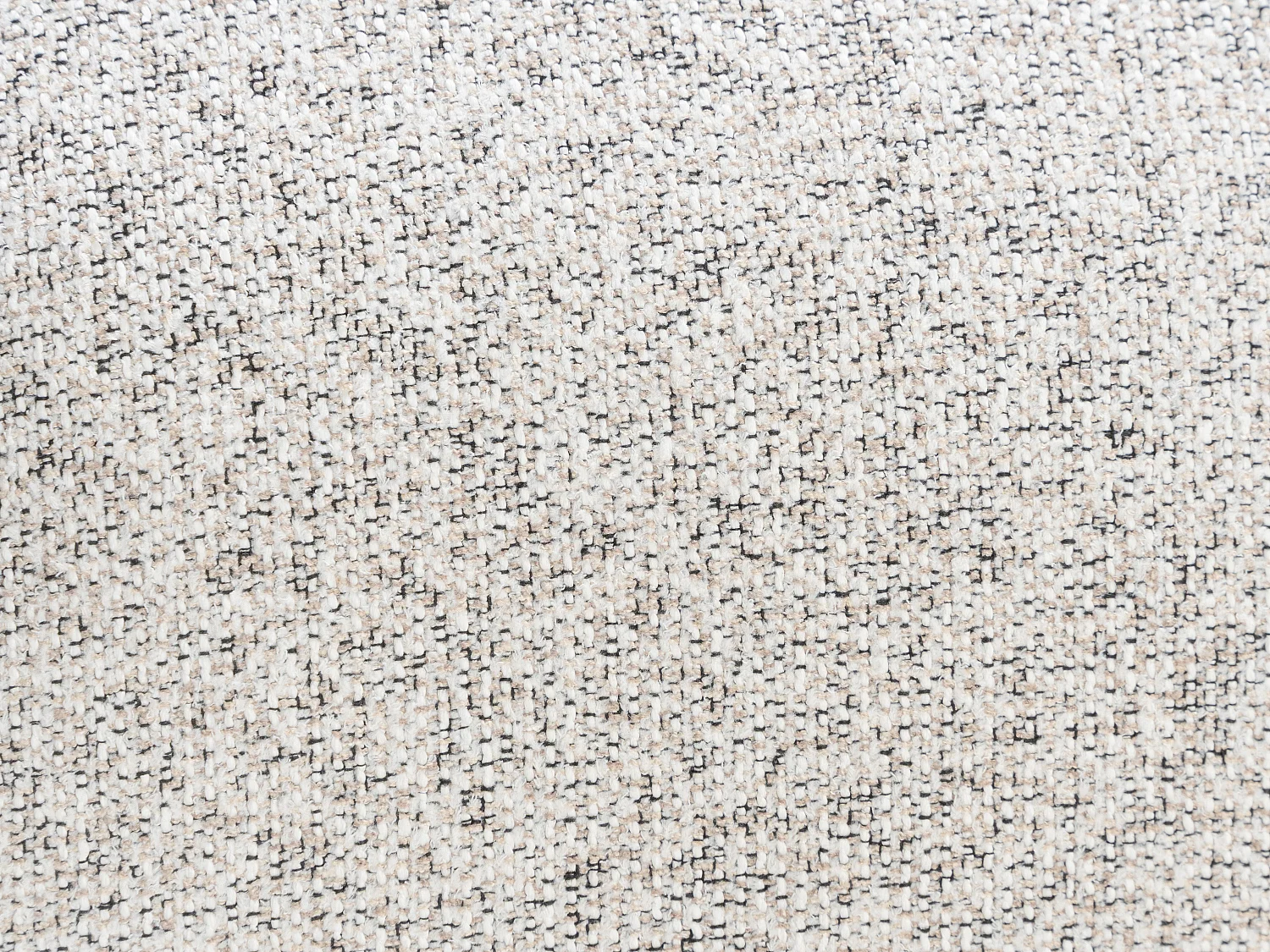 Canapé 3 places convertible en tissu chiné gris clair ISSORO