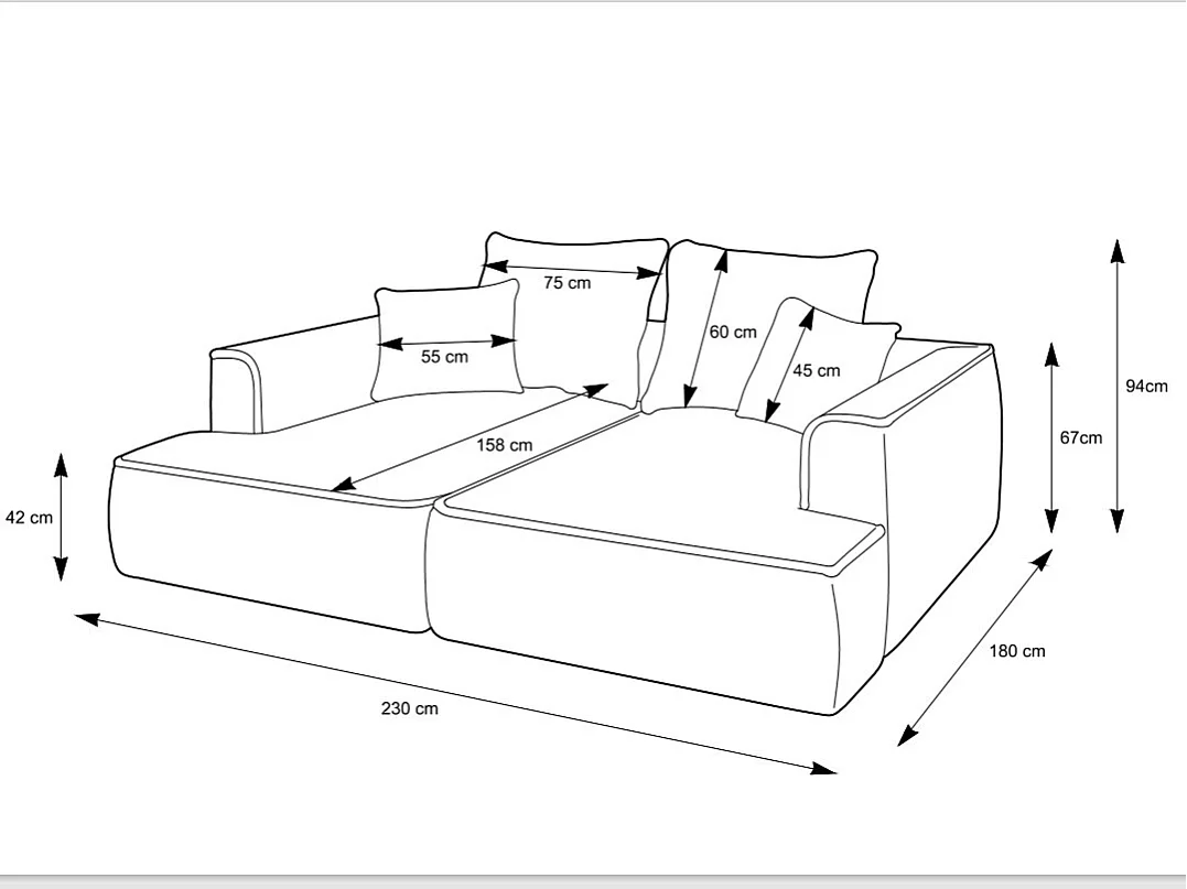 Canapé 3 places confort assise profonde en tissu chenille bordeaux PINETA