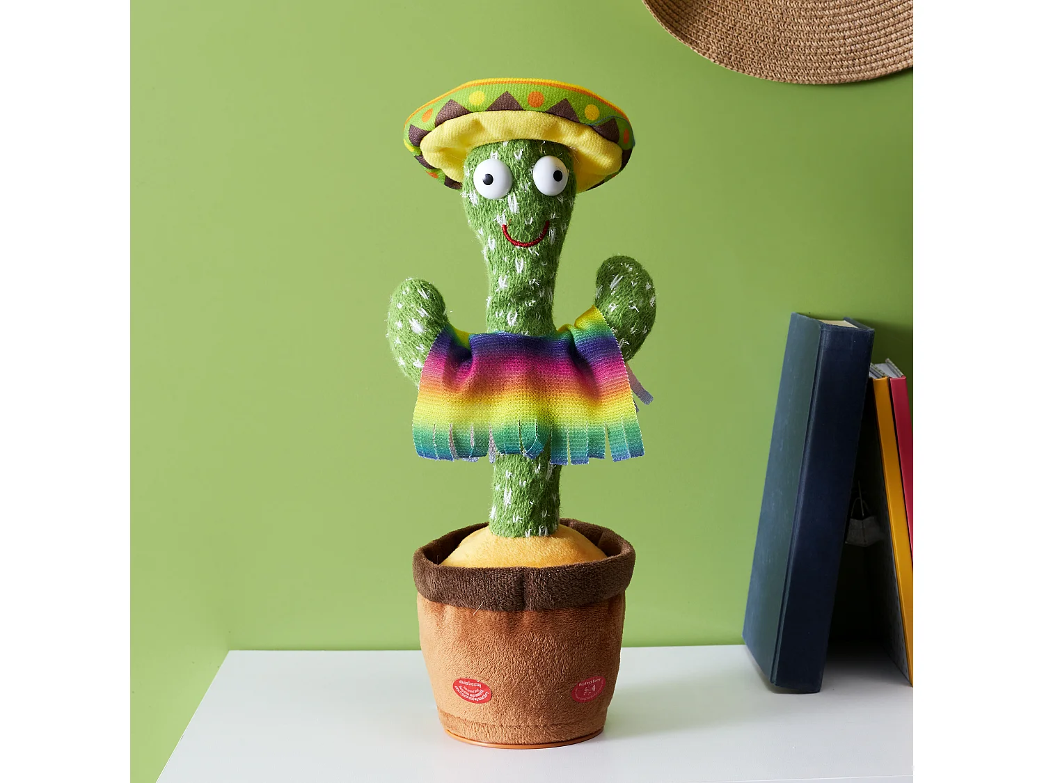 Peluche Cactus Dansant Enregistreur Vocal et Danseur - 31cm