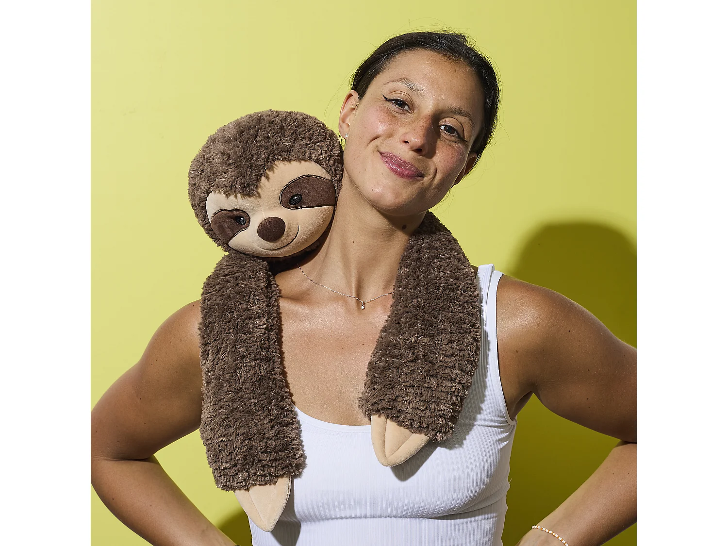 Peluche Paresseux Lestee Marron