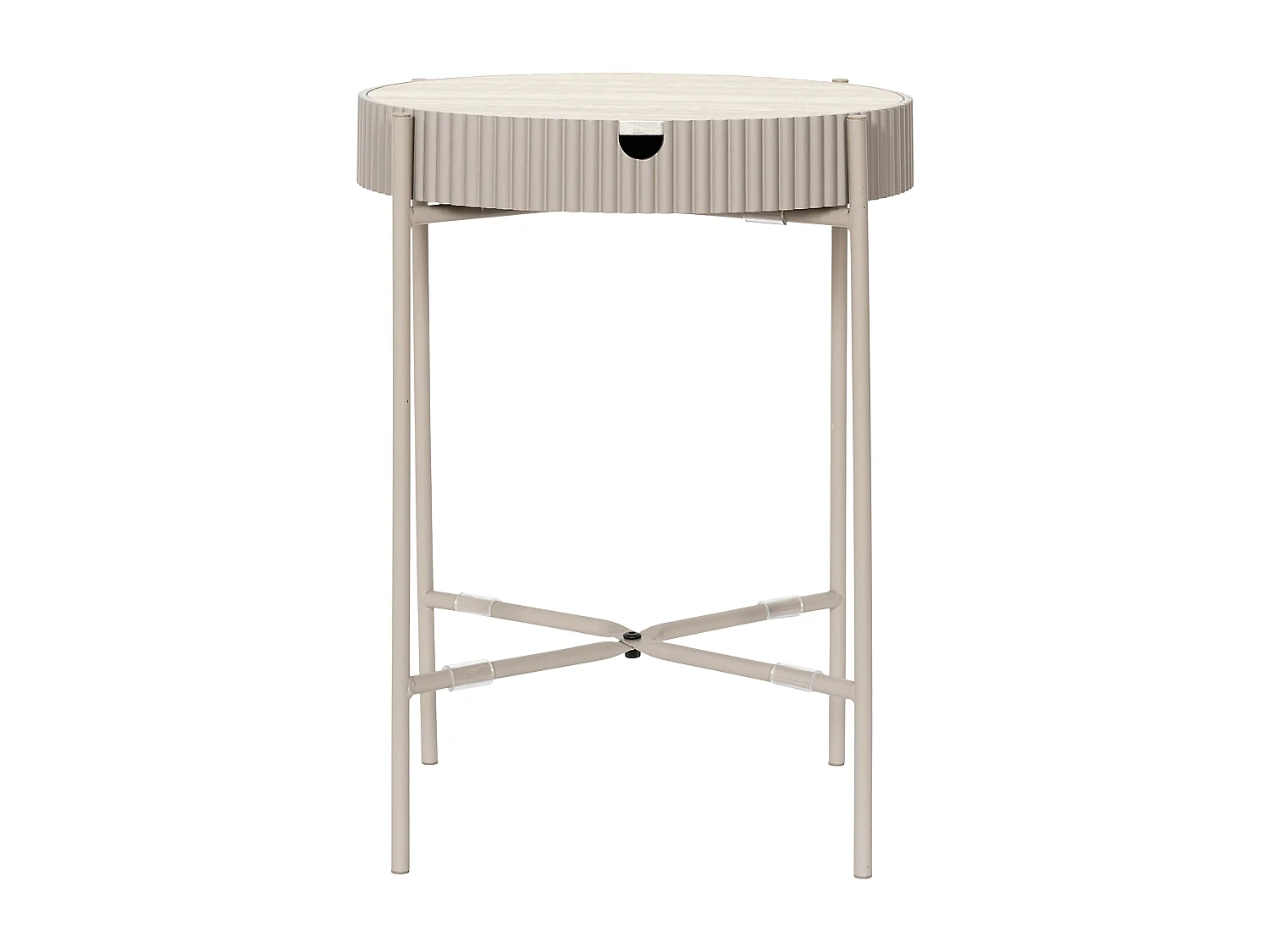 Table Rangement Terra Nova Blanc, Beige